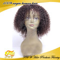 2015 neue Art Kurzen Kinky Curl Mongolischen Remy Haar Geflochtene Perücken